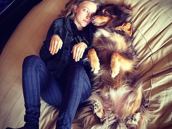 Same pose as her dog
