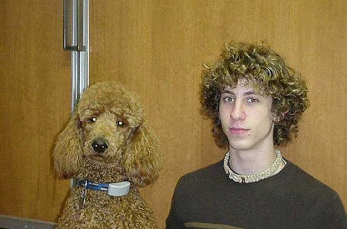 Hair like his pet