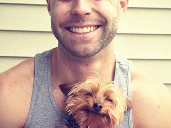 Cute guy with his dog