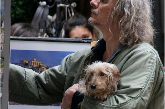Man and his dog